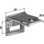 Halter für Zinken 45x10 - 50x40 - Bohrung 14