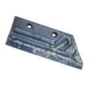 Soc de rasette Droit carbure et rechargement pour charrue LEMKEN 3363710 adaptable