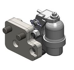 Zwangslenkung, rechts,für Lagerbock 00.158.07.0 und 00.158.07.8 Schwarz 