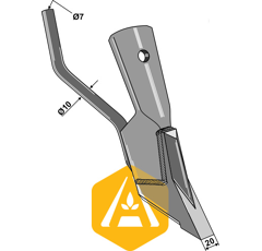 Schnellwechselschar 10 x 7 mm für Sämaschine BOURGAULT – Nachbau