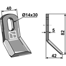 Schlegelmesser 82 mm für Mulcher AGRIA - AGRIMASTER - HMF BG59-C - Nachbau