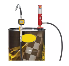 Surpresseur à huile pneumatique avec pistolet compteur digital pour fût de 180/220 L | MECLUBE