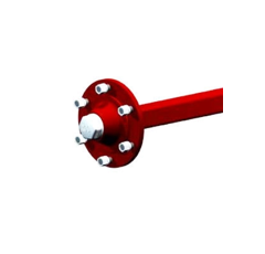 Demi-essieu sans freins carré de 50mm 4 goujons et demi voie de 500mm type F | MONROC