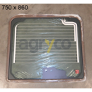 Vitre arrière dégivrante - bombée - teintée pour téléscopique JCB 827/80240 adaptable