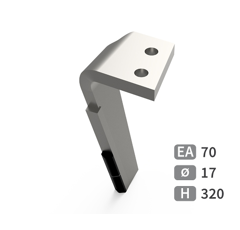 Dent de herse rotative Gauche 2 plaquettes carbure FALC 540130 adaptable
