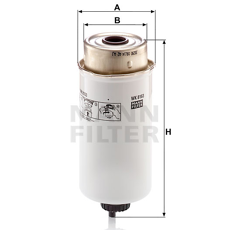 MANN-Filter Kraftstoffwechselfilter WK 8163