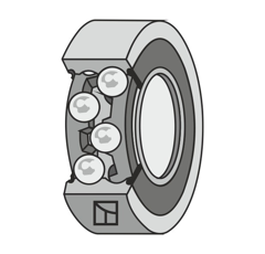 Kugellager VÄDERSTAD 405814 Nachbau