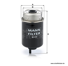 MANN  Kraftstofffilter WK8179