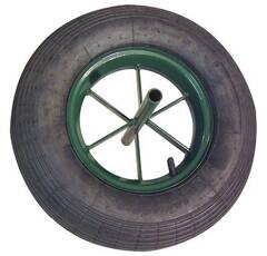 Roue gonflable diametre 400 moyeu acier