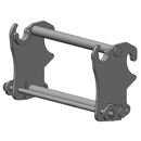 Interface d'accroche pour télescopique AUSA/MANITOU adaptable