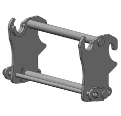 Interface d'accroche pour télescopique AUSA/MANITOU adaptable