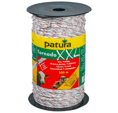 Fil électro-plastique tressé TORNADO XXL | PATURA