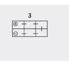 Batterie LUCAS Premium LP631 12 V - 150 Ah - P+ en haut à gauche