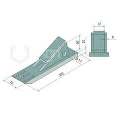 Scharspitze für Untergrundlockerer RABE 26104101 - Nachbau