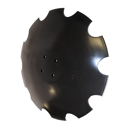 Disque crénelé Ø610x5 pour déchaumeur AGRISEM TCS-DIS-503 adaptable - BlackSteel©