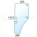 Vitre porte gauche de machine agricole JOHN DEERE ER047314 adaptable