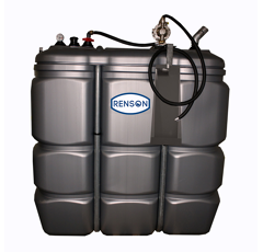 Cuve PEHD 2000 L huile usagée pompe 1:1 70 L/min - RENSON