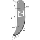 Lame gauche type MICHEL pour décompacteur adaptable 