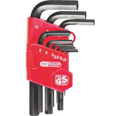CLES MALES 6 PANS COURTES SUPPORT DE 9 CLES - KS TOOLS