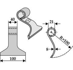 Hammerschlegel für Mulcher AGRIMASTER 3000548 – Nachbau  