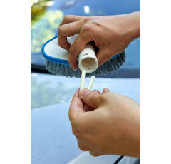 Handwaschbürste WEYER BRUSH PROFI LINE mit 360 ° Drehknopf und 2 integrierte Sprühdüsen