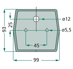 Feu arrière de stop et clignotant 12 V