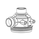 Corps 1"1/4 Mâle pour filtre d'aspiration 310/312 ARAG