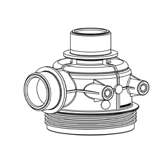 Corps 1"1/4 Mâle pour filtre d'aspiration 310/312 ARAG