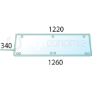 Vitre arrière pour tracteur RENAULT/CLAAS 7700017669 adaptable