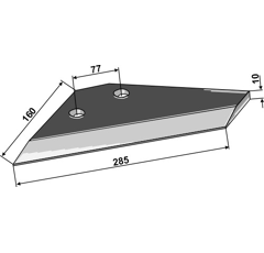Aileron gauche pour FROST 51750 adaptable - BlackSteel©