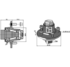 Radnabe - 5498893 | Lemken - Nachbau