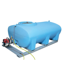 Citerne d'arrosage sur châssis + motopompe 2000 L - DURAPLAS