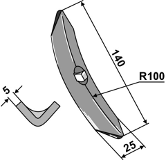 Soc pour vibroculteur RAU E19935 adaptable 