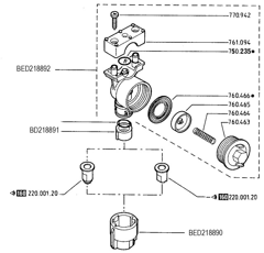 Jeu de 2 porte-jet quickjet PVC - 25 mm BERTHOUD 218892