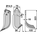 Fräsmesser Rechts 223 x 75 Maletti Nachbau