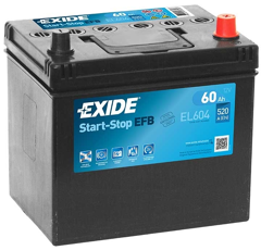 Batterie 12 V 60 AH EL604 Exide