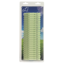 Lot de 100 boucles pour marquage vert 30 x 10 mm - UKAL