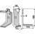 Lame droite pour Fraise/Rotavator MASCHIO/GASPARDO 19100415 adaptable 