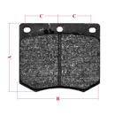 Jeu de plaquettes de frein poupr tracteur CASE IH 1964139C1 adaptable