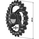 Crosskill-Ring Ø 530 mm für Krümlerwalze DAL-BO 18102 – Nachbau  