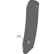 Leitblech 13 mm für Grubber KÖCKERLING 506046 – Nachbau  