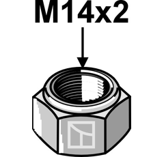 Ecrou M14x2 pour broyeur KVERNELAND adaptable - Blacksteel©