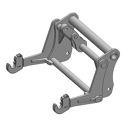 Interface pour télescopique MANITOU/3PTS CAT2 adaptable