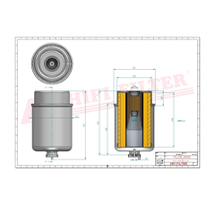 Filtre à gasoil adaptable HIFI FILTER SN70476