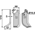 Lame gauche pour Fraise/Rotavator MASCHIO/GASPARDO 21100413 adaptable - 