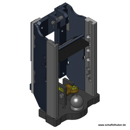 Lagerbock HVLB,W= 325 K80,Steyr 8100 Schwarz  