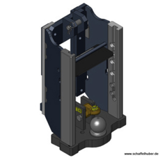 Lagerbock HVLB, Kugel 80W= 330 S32, Steyr 9100 CVT, Schwarz    