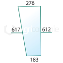 Windschutzscheibe unten rechts/links für Landmaschine FORD 83932011 - Nachbau