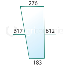 Pare-brise inférieur D/G de machine agricole FORD 83932011 adaptable