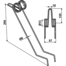 Griffe Ø8mm pour semoir SULKY 980011 adaptable - Blacksteel©